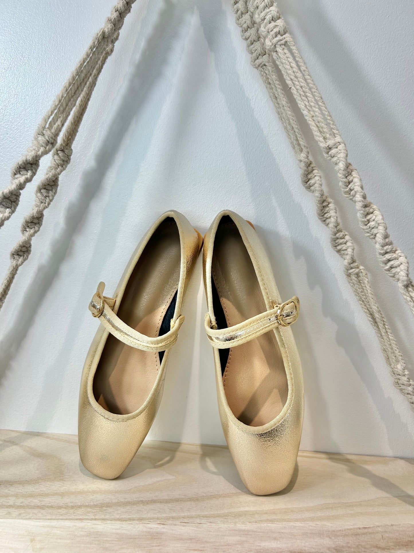Ballerines dorée