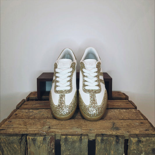 Basket blanche à paillettes