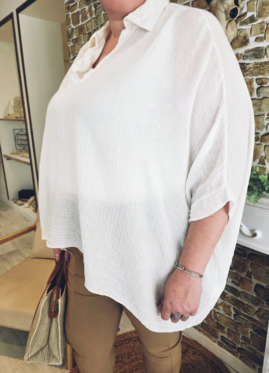 Blouse gaz de coton