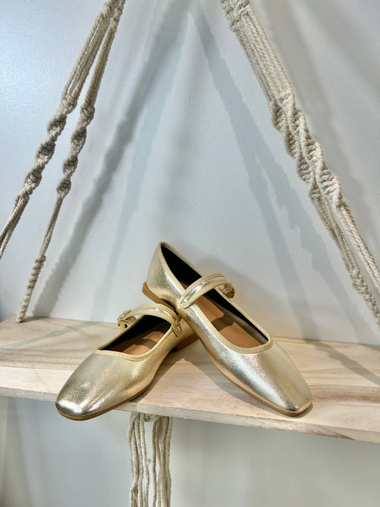 Ballerines dorée