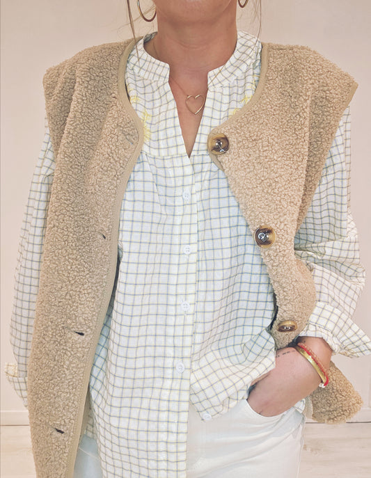 Gilet Teddy Camel
